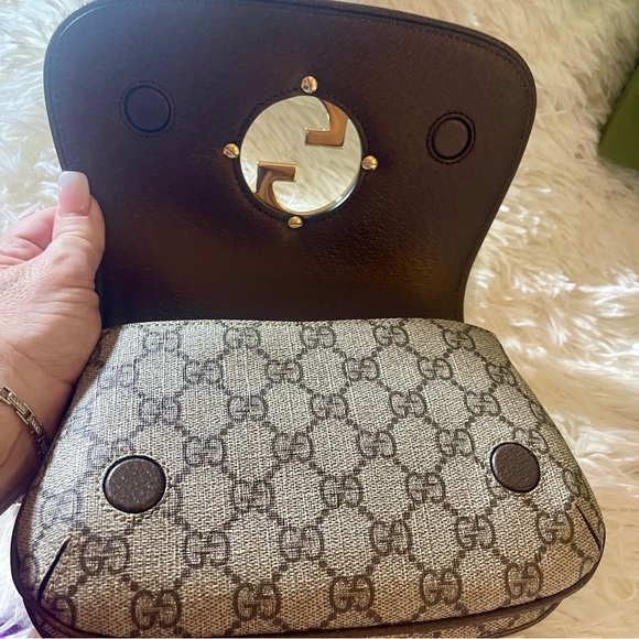 Gucci Blondie GG Supreme Canvas Leather Logo Belt | Sling Bag | NWT - Picture 16 of 16